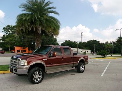 Ford f350 srw crew cab 4wd fx4 king ranch powerstroke turbo diesel florida truck