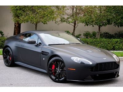 2012 aston martin vantage v12 carbon black edition! #2 of 40! 2k miles! loaded!