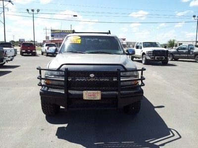 2002 Chevy Silverado 2500HD Crew Cab Flat Bed 4WD Diesel Leather Seats Grill TX, image 6