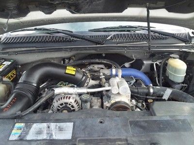 2002 Chevy Silverado 2500HD Crew Cab Flat Bed 4WD Diesel Leather Seats Grill TX, image 10