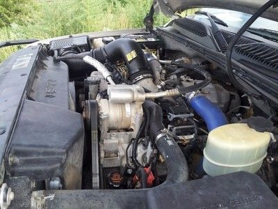 2002 Chevy Silverado 2500HD Crew Cab Flat Bed 4WD Diesel Leather Seats Grill TX, image 11