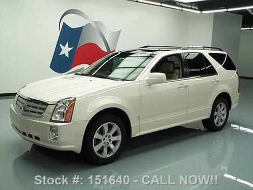 2006 cadillac srx htd leather pano sunroof nav dvd 55k texas direct auto