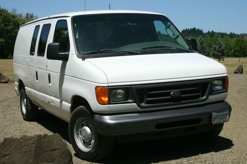 White e150 cargo van