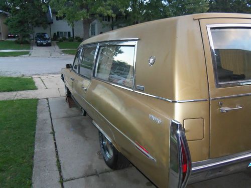 1971 cadillac hearse 26,000 dutches gold very rare 472 engine combo, US $2,500.00, image 2