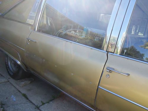 1971 cadillac hearse 26,000 dutches gold very rare 472 engine combo, US $2,500.00, image 12
