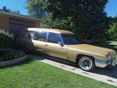 1971 cadillac hearse 26,000 dutches gold very rare 472 engine combo, US $2,500.00, image 18