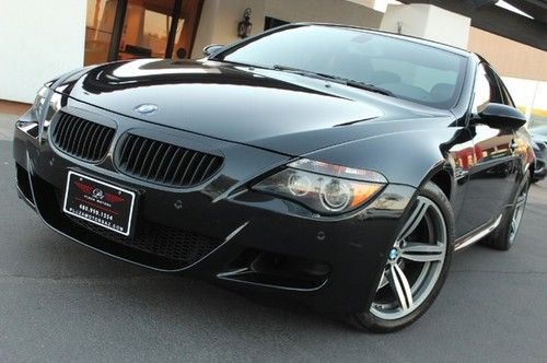 2007 bmw m6 coupe. nav/carbon pkg. heads up. loaded. blk/blk. clean carfax.