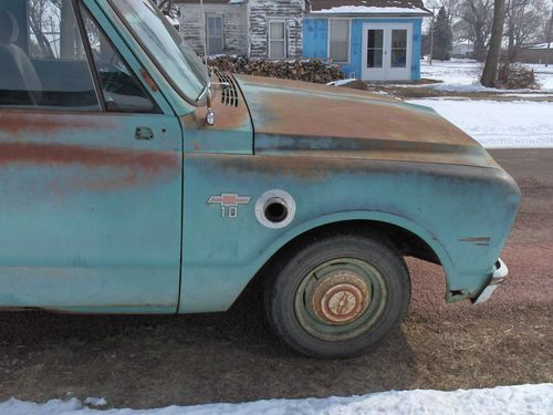 1967 chevy C10 Rat Rod, newer 350 engine, new quick fuel carb, cool sounds great, image 7