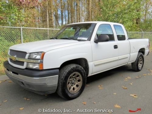 2005 chevrolet 1500 ls 4x4 pickup truck 5.3l vortec a/c 4-spd auto ext. cab