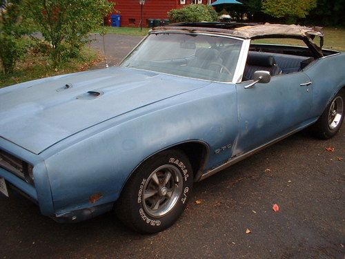 1969 gto convertible project car- runs and drives needs a full restoration