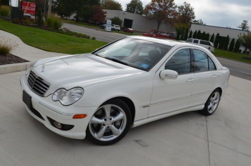 2006 mercedes-benz  c230 kompressor  sport white on black