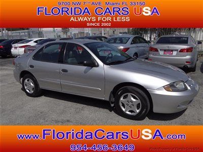 Chevy cavalier low miles sedan 2.2l l4 engine gas saver good condition florida