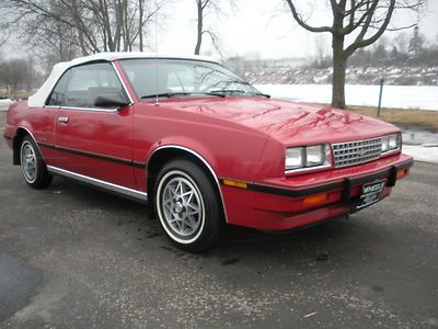 1985 chevy cavalier convertible 51,000 miles no reserve