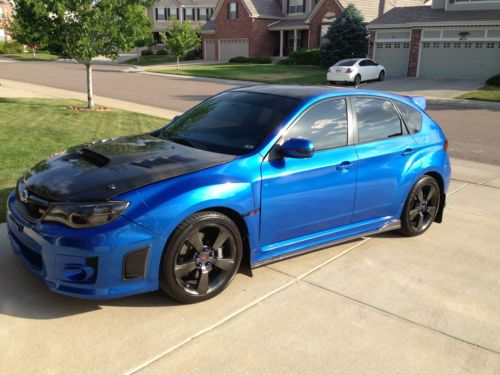 2008 blue subaru sti