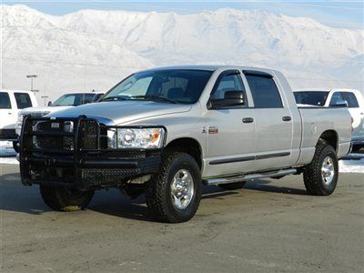 Mega cab slt 4x4 cummins diesel custom grill truck tow low reserve auto