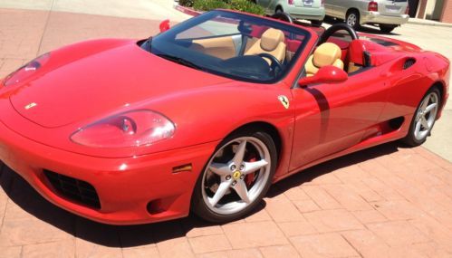 2001 ferrari 360 spider immaculate condition with only 24k miles