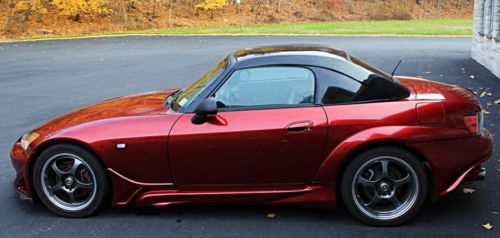 2000 honda s2000 brickyard red w crimson kandy -recent maintenance+ full history