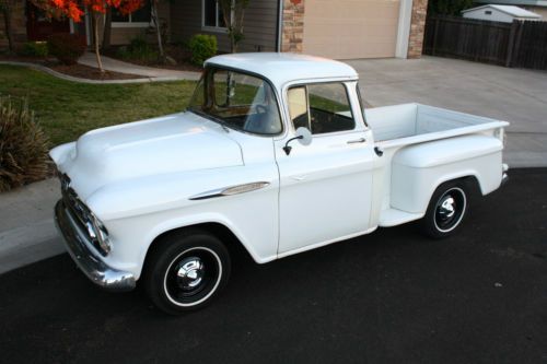1957 chevrolet apache pickup-3100-v8-1 owner-california truck-1955-1956-