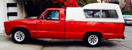 Fantastic 1980 ford courier truck with original camper top