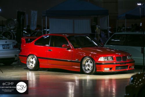 Supercharged, stanced, ferrari red paint, clean show car