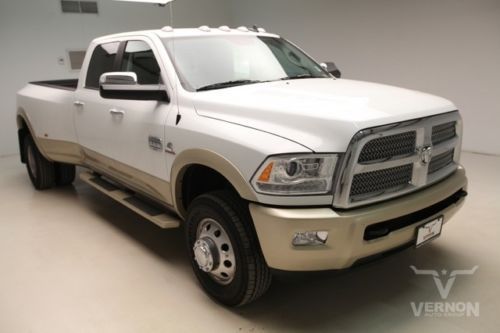 2013 drw laramie longhorn crew 4x4 navigation leather heated cummins diesel