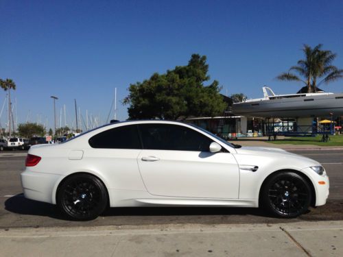 2013 bmw m3 dct coupe competition package mineral white metallic fox red/black