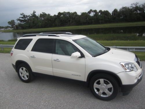 2008 gmc acadia  slt-2 fwd clean suv from florida nav, dvd payer,back up camaro,