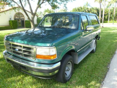 Ford bronco xlt 4x4 eddie bauer leather seats 5.8l no reserve