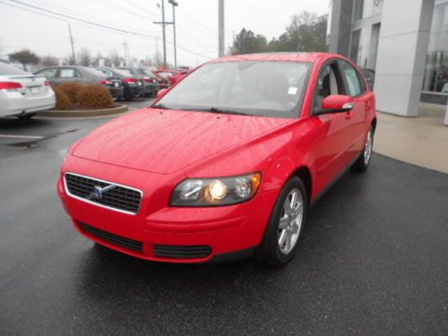 2007 volvo s40 red 2.4l clean sedan nice we finance!!! ful power leather