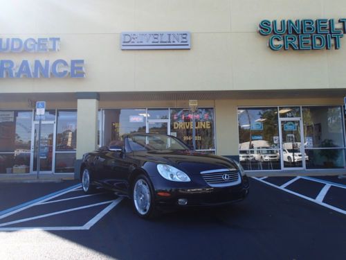 2003 lexus sc430 convertible like new clean interior clean carfax black on tan