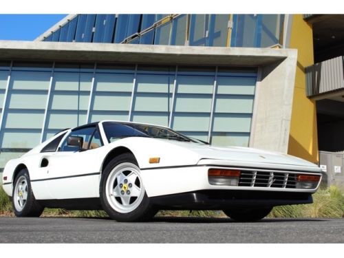 1989 ferrari 328 gts white on tan, service records, matching numbers, tools, new