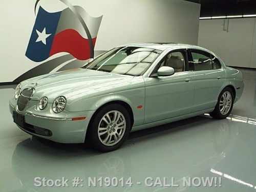 2005 jaguar s-type sunroof htd leather wood trim 60k mi texas direct auto