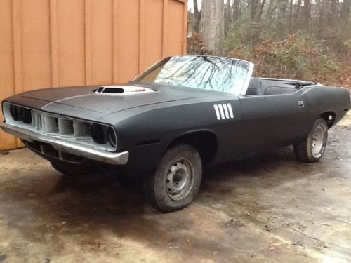 1971 plymouth barracuda - convertible - 1 of 722 made! 71 hemi cuda clone