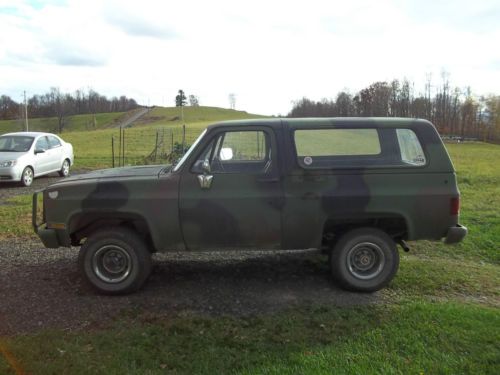 1986 cheverolet k5 military blazer m1009