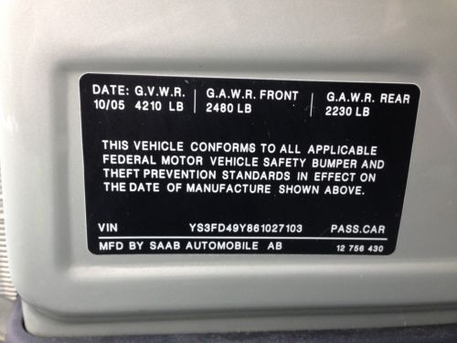 2006 Saab 9-3 2.0T Sport Sedan SUPER CLEAN LOCAL PA 1-OWNER 67,000 MILES LEATHER, US $7,499.00, image 17