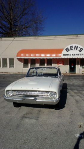 1961 ford falcon - white, 2 door, 6 cylinder, 3 speed on the column