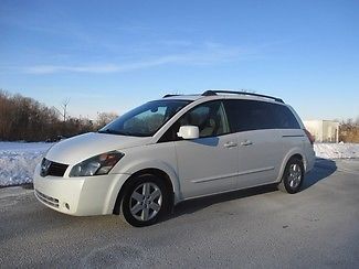 2004 nissan quest rear dvd low miles loaded low price leather heated seats
