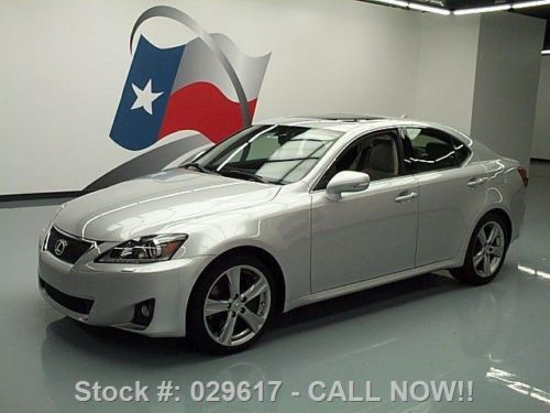 2012 lexus is350 climate seats sunroof nav rear cam 16k texas direct auto