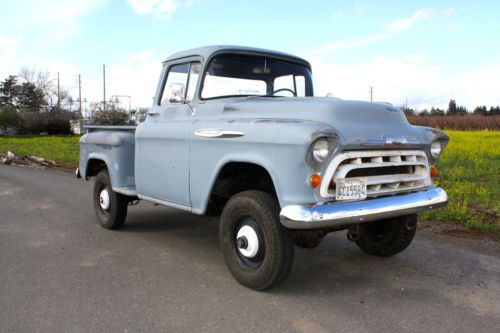 1957 Chevrolet NAPCO Stepside Pickup, Big Window, Short Bed, 1/2 Ton,1955,1956, image 7