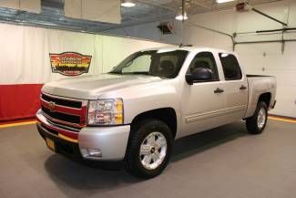 2011 silverado crew cab 4x4 z71 lt sheer silver off road 5.3l v8 trailer tow