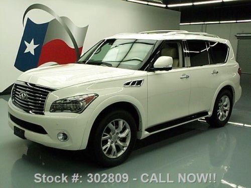 2011 infiniti qx56 4x4 theater sunroof nav dvd 20&#039;s 29k texas direct auto