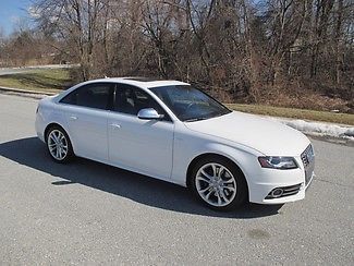 2011 white audi s4 lowest miles immaculate condition 6 speed manual sporty color