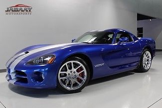 2006 dodge viper srt 10 coupe~rare blue with silver stripes~serviced~2 keys~book