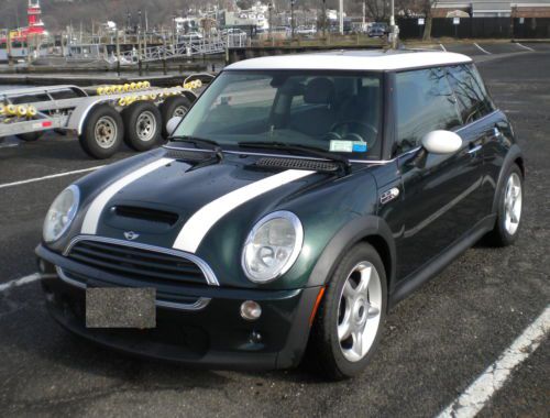 2003 mini cooper s hatchback 2-door 1.6l nav loaded british racing greenu