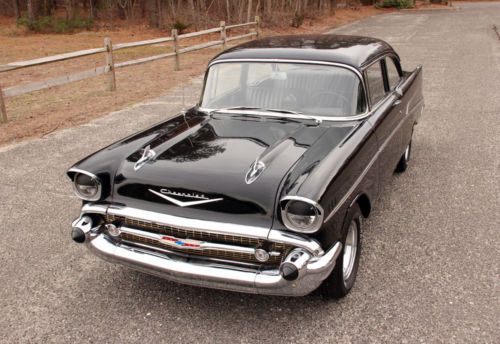 Original Onyx Black 355 4-Speed Hot Rod Old School 1957 Chevy 210 Cool Ride, US $26,900.00, image 4