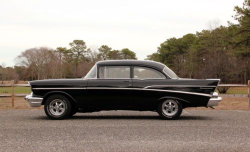 Original Onyx Black 355 4-Speed Hot Rod Old School 1957 Chevy 210 Cool Ride, US $26,900.00, image 5