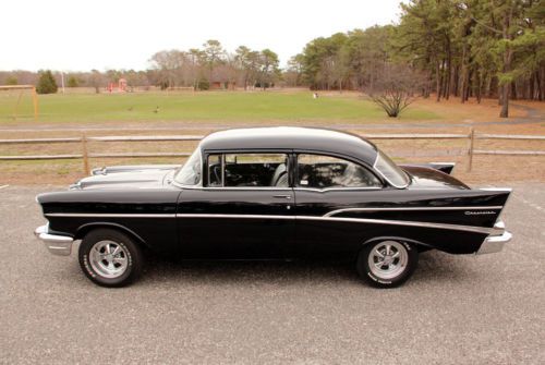 Original Onyx Black 355 4-Speed Hot Rod Old School 1957 Chevy 210 Cool Ride, US $26,900.00, image 6