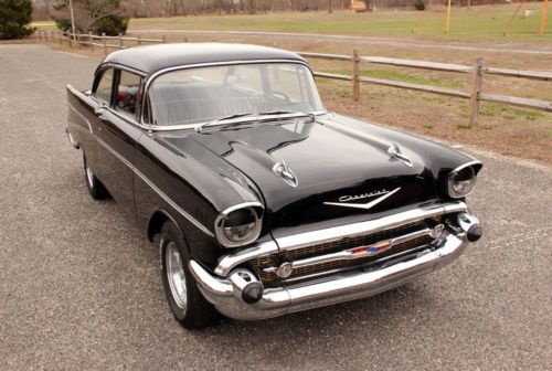 Original Onyx Black 355 4-Speed Hot Rod Old School 1957 Chevy 210 Cool Ride, US $26,900.00, image 11