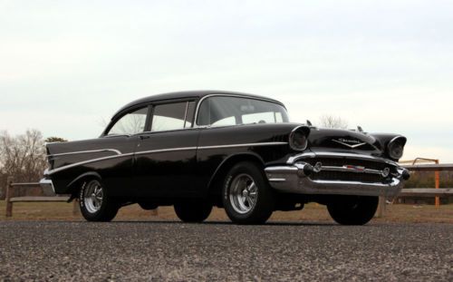 Original Onyx Black 355 4-Speed Hot Rod Old School 1957 Chevy 210 Cool Ride, US $26,900.00, image 13