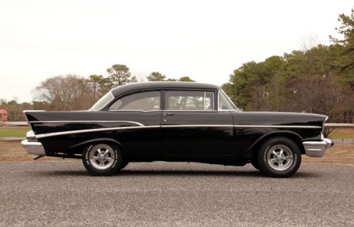 Original Onyx Black 355 4-Speed Hot Rod Old School 1957 Chevy 210 Cool Ride, US $26,900.00, image 14